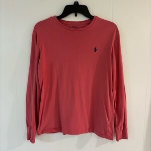 Polo by Ralph Lauren Men's Coral Long Sleeve Tee